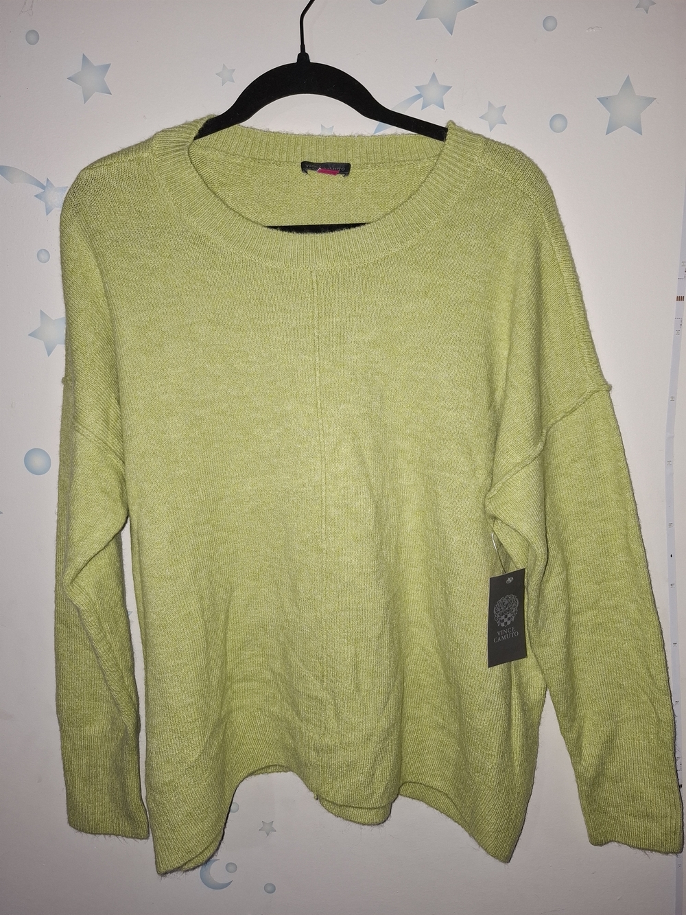 Vince Camuto  Green Crewneck Pullover Sweater Medium NWT